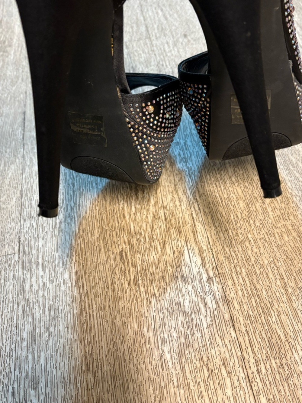 BAKERS Y2K STUDDED PEEP TOE HEELS SIZE 9M - Picture 7 of 10